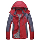 Mountainskin Men Women Spring Autumn Outdo..or Hiking Jackets Waterproof Windbreaker Climbing Camping Trekking Rain Coat VA301.