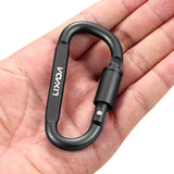 Lixada 1/9 PCS Survival D-ring Locking Carabiner Clip Set Screw Lock Hanging Hook Buckle Karabiner Camping Climbing Equipment