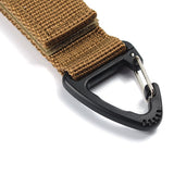 Outdoor Camping Hiking  Molle Tactical Nylon Ribbon Knapsack Keychain Triangle Backpack Waist Bag  Fastener Hook Buckle