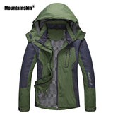 Mountainskin Men Women Spring Autumn Outdo..or Hiking Jackets Waterproof Windbreaker Climbing Camping Trekking Rain Coat VA301.