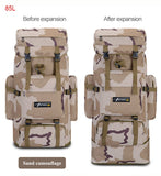 85L Large Capacity Backpack Nylon Waterproof Military Camouflage Molle Army Bag Men Backpack Rucksack for Hike Travel Backpacks