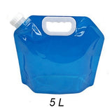 5/10L Folding Water Bags Outdoor Camping Hiking Survival Picnic Water Soft Bucket Carrier Container Hydration Storage Bladder