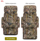 85L Large Capacity Backpack Nylon Waterproof Military Camouflage Molle Army Bag Men Backpack Rucksack for Hike Travel Backpacks