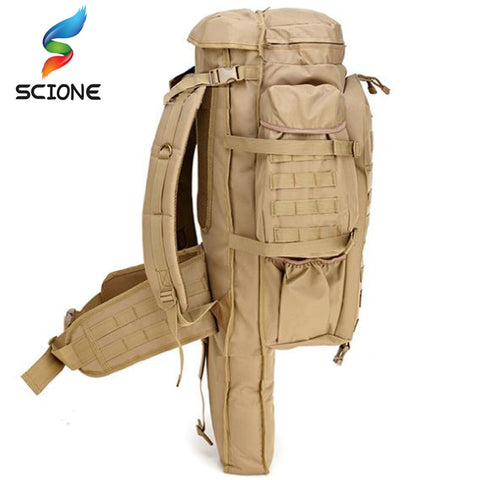 Hot 60L Outdoor Waterproof Military Backpack Pack Rucksack Tactical Bag For Hunting Shooting Camping Trekking Hiking Traveling