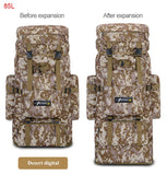 85L Large Capacity Backpack Nylon Waterproof Military Camouflage Molle Army Bag Men Backpack Rucksack for Hike Travel Backpacks