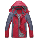 Mountainskin Men Women Spring Autumn Outdo..or Hiking Jackets Waterproof Windbreaker Climbing Camping Trekking Rain Coat VA301.