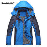 Mountainskin Men Women Spring Autumn Outdo..or Hiking Jackets Waterproof Windbreaker Climbing Camping Trekking Rain Coat VA301.