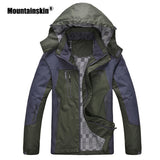 Mountainskin Men Women Spring Autumn Outdo..or Hiking Jackets Waterproof Windbreaker Climbing Camping Trekking Rain Coat VA301.