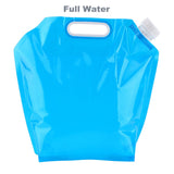 5/10L Folding Water Bags Outdoor Camping Hiking Survival Picnic Water Soft Bucket Carrier Container Hydration Storage Bladder