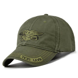 New Men Navy Seal hat Top Quality Army green Snapback Caps Hunting Fishing Hat Outdoor Camo Baseball Caps Adjustable golf hats