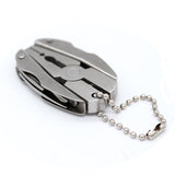 Outdoor Mini Folding Muilti-functional Plier Clamp Keychain Outdoor Hiking Tool pocket multitools knife