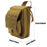 Tactical Molle First Aid Kit Survival Bag 1000D Nylon Emergency Pouch Military Outdoor Travel Waist Pack Camping Lifesaving Case