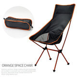 Outdoor Camping Chairs Folding Moon Chair Portable Extended Hiking Seat Beach Fishing Chair Ultralight Garden Picnic Furniture