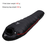 Very Warm White Goose Down Filled Adult Mummy Style Sleeping Bag Fit For Winter Thermal 4 Kinds Of Thickness Camping Travel