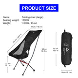 Widesea Camping Fishing Folding Chair Tourist Beach Chaise Longue Chair for Relaxing Foldable Leisure Travel Furniture Picnic