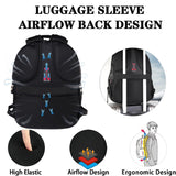 Large Capacity Men Business Travel Backpack With Code Lock USB Charging Multi-Layer 15.6 Inch Laptop Bag Brand School Bags