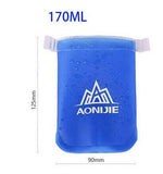 AONIJIE Foldable Silicone Soft Flask Water Bottles Outdoors Sport Traveling Running Kettle Hydration Pack Bag Vest 250ML- 600ML