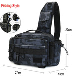 Outdoor Military Shoulder Bag Sports Climbing Backpack Shoulder Tactical Hiking Camping Hunting Daypack Fishing Backpack X114D