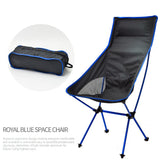 Outdoor Camping Chairs Folding Moon Chair Portable Extended Hiking Seat Beach Fishing Chair Ultralight Garden Picnic Furniture