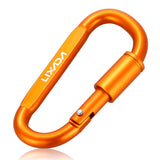 Lixada 1/9 PCS Survival D-ring Locking Carabiner Clip Set Screw Lock Hanging Hook Buckle Karabiner Camping Climbing Equipment