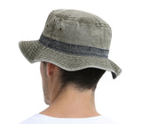 VOBOOM Bucket Hats for Men Washed Cotton Outdoor Panama Hat Summer Fishing Hunting Cap UV400 Sun Protection Caps Panama Hat