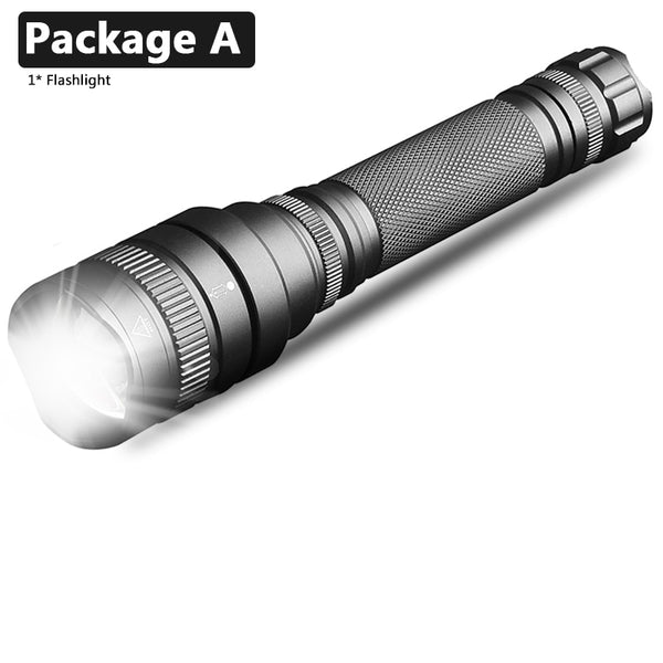 XHP160 Powerful Led Flashlight Ultra Bright Torch Waterproof 5 Switch Mode Zoomable 18650 battery for Bike Light Lantern