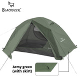 Blackdeer Archeos 2-3 People Backpacking Tent Outdoor Camping 4 Season Winter Skirt Tent Double Layer Waterproof Hiking Survival