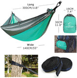 Hitorhike 1-2 Person Outdoor Mosquito Net Parachute Hammock Camping Hanging Sleeping Bed Swing Portable Double Chair Hammock