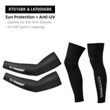 ROCKBROS Suncreen Camping Arm Sleeve Cycling Basketball Arm Warmer Sleeves UV Protect Men Sports Safety Gear Leg Warmers Cover