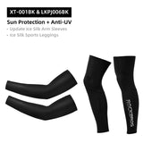 ROCKBROS Suncreen Camping Arm Sleeve Cycling Basketball Arm Warmer Sleeves UV Protect Men Sports Safety Gear Leg Warmers Cover