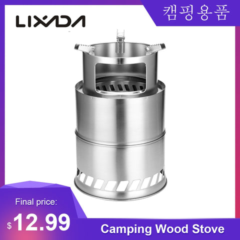 Outdoor Camping Equipment Cross Border Windproof Wood Stove Outdoor Detachable Furnace Picnic Gas Burner Camping Stove 캠핑용품