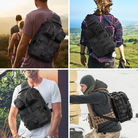 20L Tactical Assault Pack Military Sling Backpack Army Molle Waterproof EDC Rucksack Bag for Outdoor Hiking Camping Hunting