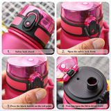 Hot Sale Sports Water Bottle 500/1000ML Protein Shaker Outdoor Travel Portable Leakproof Drinkware Plastic Drink Bottle BPA Free