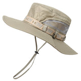 Waterproof Bucket Hat Summer Men Women Boonie Hat Outdoor UV Protection Wide Brim Panama Safari Hunting Hiking Fishing Sun Hat