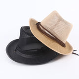 Caluriri Breathable Mesh Men Western Cowboy Hat Outdoor Stra