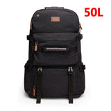 80L Large Capacity Backpack Multifunction Canvas Luggage Backpacks Men Travel Pack Bag Moutaineering Package Bags Vintage XA75C