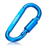 Lixada 1/9 PCS Survival D-ring Locking Carabiner Clip Set Screw Lock Hanging Hook Buckle Karabiner Camping Climbing Equipment