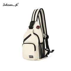 Women Small Backpack Casual Chest Bag Waterproof Backpacks Multi-Functional Handbag for Girls Oxford Cloth Shoulder Bag