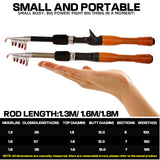 Lure Fishing Rod 1.3m 1.6m 1.8m Carbon Spinning Casting Baitcasting Mini Short Light Travel Lure Rod