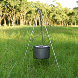 Widesea Camping Tripod for Fire Hanging Pot Outdoor Campfire Cookware Picnic Cooking Pot Grill