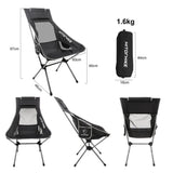 Outdoor Moon Chair Lightweight Fishing Camping BBQ Chairs Portable Folding Extended Hiking Seat Garden Ultralight 접는 의자