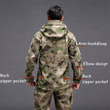 Airsoft Camping Tactical Jacket Hiking Jacket Army Jackets Men Hunting Military Shark Skin SoftShell Waterproof Windbreaker