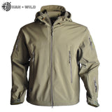 Airsoft Camping Tactical Jacket Hiking Jacket Army Jackets Men Hunting Military Shark Skin SoftShell Waterproof Windbreaker