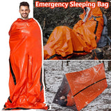 Emergency Survival Sleeping Bag Lightweight Waterproof Thermal Emergency Blanket Bivy Sack with Portable Drawstring Bag