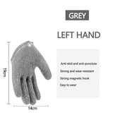 Fishing Gloves Anti-Slip Protect Hand from Puncture Scrapes  Fisherman Professional Catch Fish Latex Hunting Gloves Left/Right