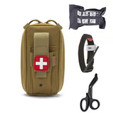 Tactical Molle Medical EDC Pouch EMT Emergency Bandage Tourniquet Scissors IFAK Pouch First Aid Kit Survival Bag Military Pack