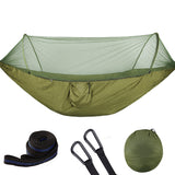 2022 Camping Hammock with Mosquito Net Pop-Up Light Portable Outdoor Parachute Hammocks Swing Sleeping Hammock Camping Stuff