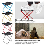 Folding Small Stool Fishing Chair Picnic Camping Chair Foldable Aluminium Cloth Outdoor Portable Easy  Carry Outdoor Furniture