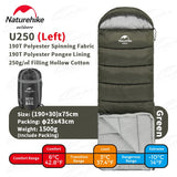 Naturehike NEW U Series Camping Sleeping Bag Ultralight Envelope Splicing Keep Warm 3 Season Cotton Down Sleeping Bag Travel