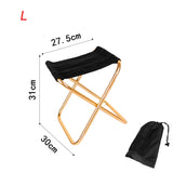 Folding Small Stool Fishing Chair Picnic Camping Chair Foldable Aluminium Cloth Outdoor Portable Easy  Carry Outdoor Furniture